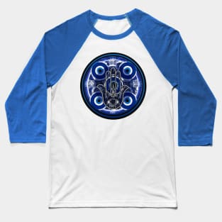 Hamsa Evil Eye Mandala Baseball T-Shirt